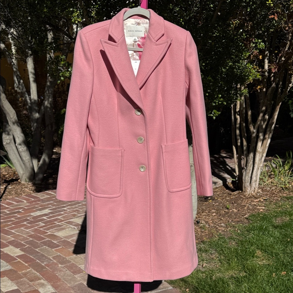 Banana Republic Pink Coat-M